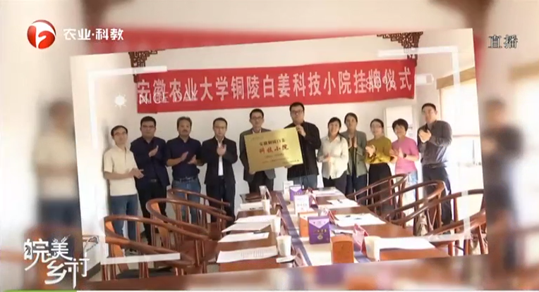 安徽广播电视台农业科教频道报道我院科技小院情况