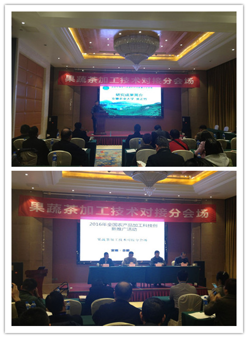 茶与食品科技学院参加“2016年全国农产品加工科技创新推广活动