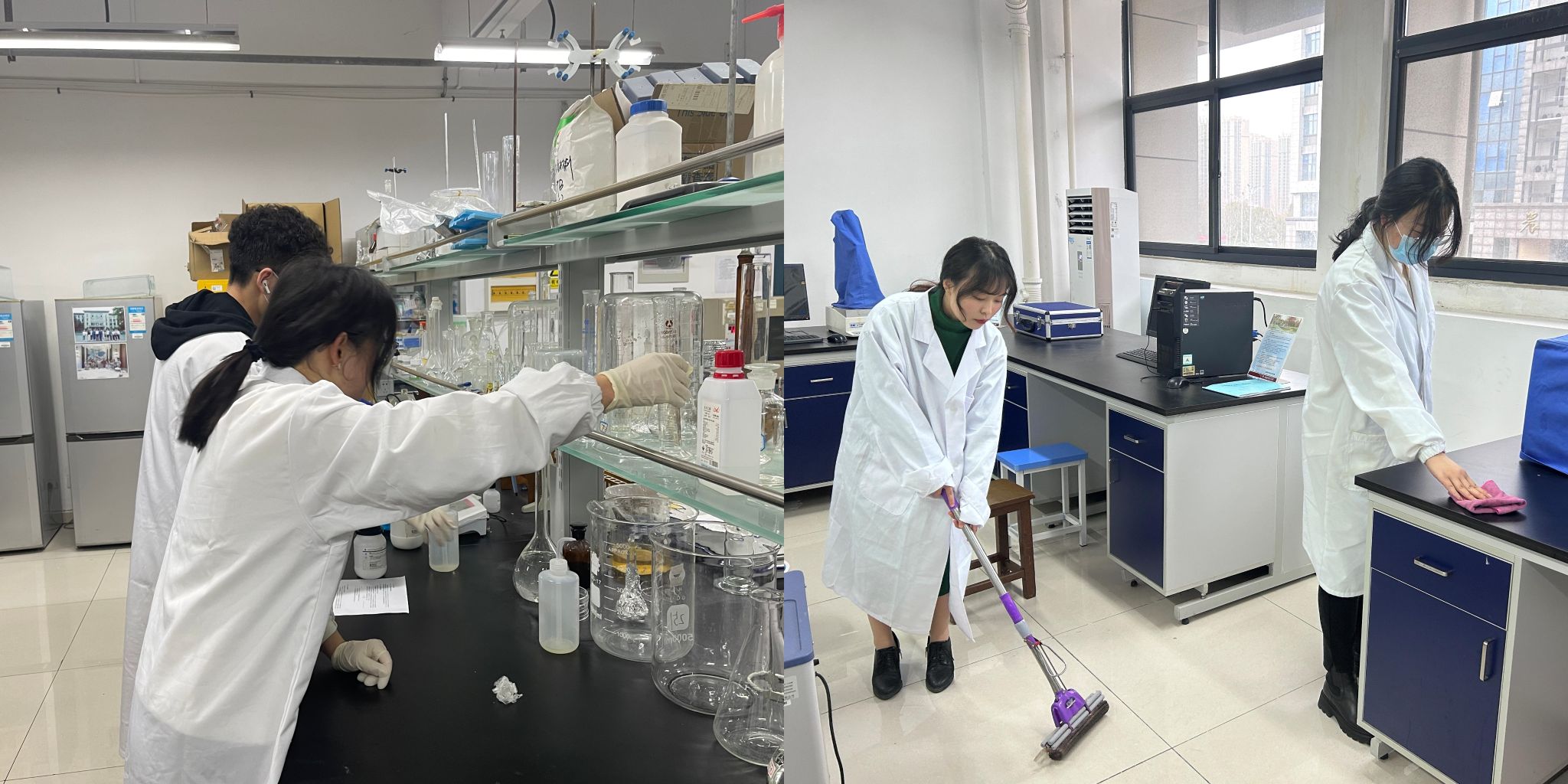 爱卫同行，“净”待美好——茶与食品科技学院 研究生会积极开展“爱国卫生运动”